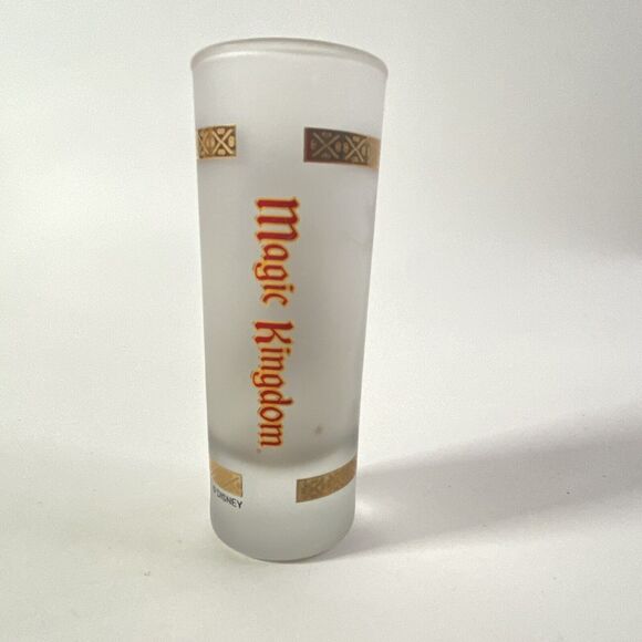 Disney Tall Frosted SHOT GLASS Parks Magic Kingdom Mickey Mouse Jungle Cruise - Picture 3 of 7